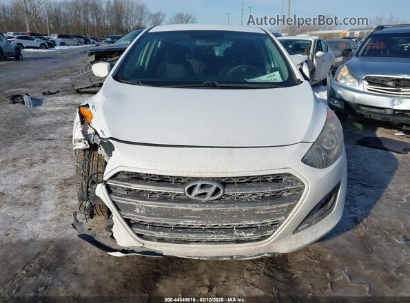 KMHD35LH8HU376758 2017 HYUNDAI ELANTRA GT Белый Вид щитка приборов