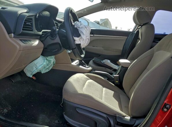 KMHD74LF2KU807440 2019 HYUNDAI ELANTRA Red Սալոնի դիմացի տեսք