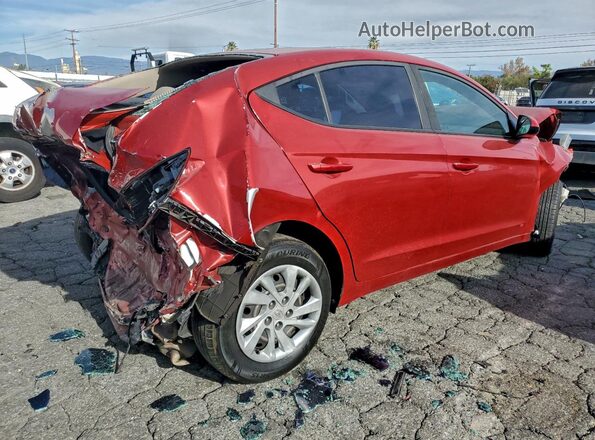 KMHD74LF2KU807440 2019 HYUNDAI ELANTRA Red Հետևի աջ