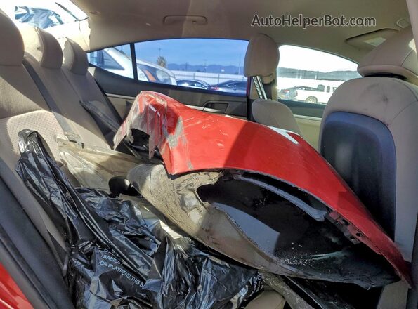 KMHD74LF2KU807440 2019 HYUNDAI ELANTRA Red Հետևի նստատեղերի տեսք