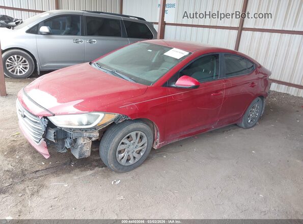 KMHD74LF3JU612283 2018 HYUNDAI ELANTRA Red Przód lewy