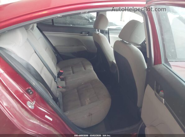 KMHD74LF3JU612283 2018 HYUNDAI ELANTRA Red Widok naklejki z numerem VIN