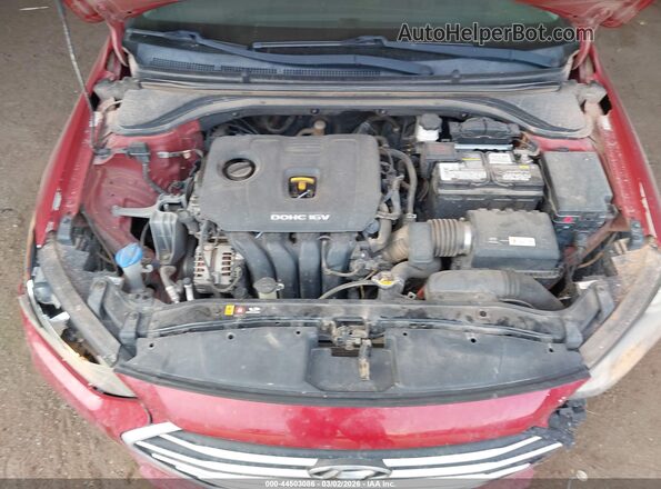KMHD74LF3JU612283 2018 HYUNDAI ELANTRA Red Widok z tyłu