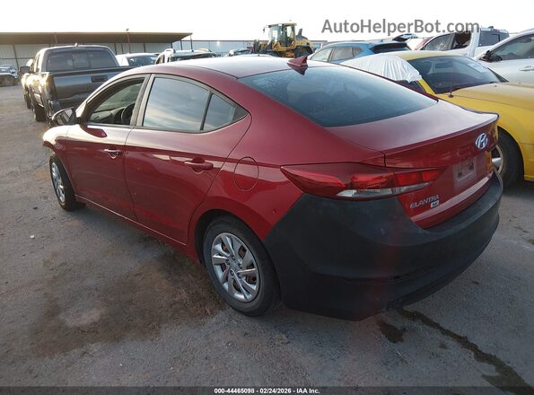KMHD74LF8HU128636 2017 HYUNDAI ELANTRA Red Tył lewy