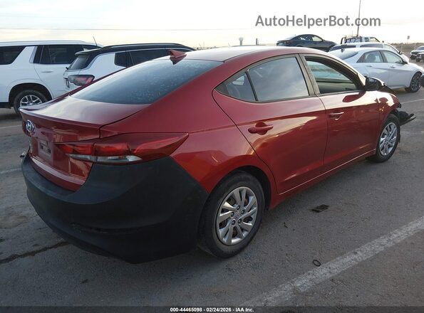 KMHD74LF8HU128636 2017 HYUNDAI ELANTRA Red Tył prawy