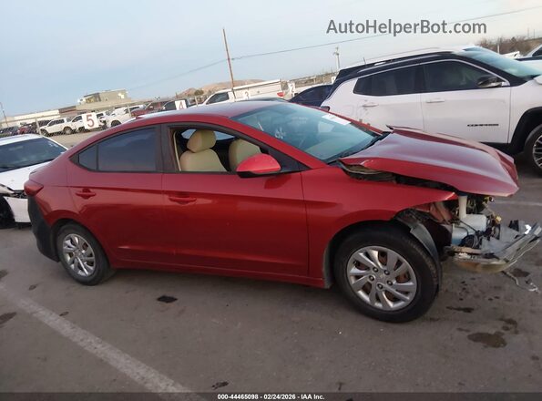 KMHD74LF8HU128636 2017 HYUNDAI ELANTRA Red Widok wnętrza z tyłu