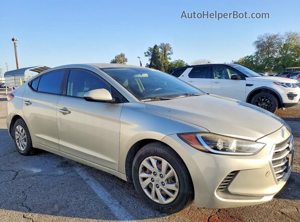 KMHD74LFXHU092531 2017 HYUNDAI ELANTRA Silver Przód prawy
