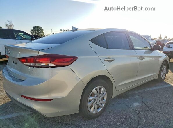 KMHD74LFXHU092531 2017 HYUNDAI ELANTRA Silver Tył prawy