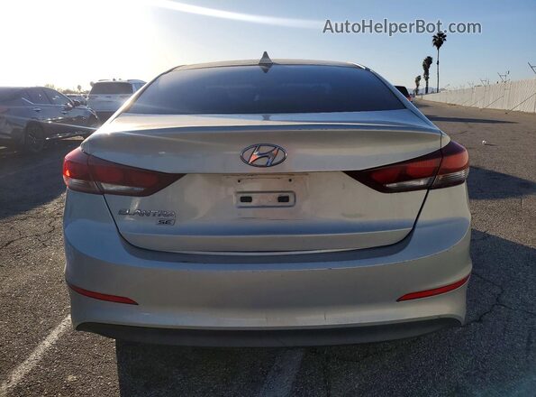KMHD74LFXHU092531 2017 HYUNDAI ELANTRA Silver Widok z tyłu