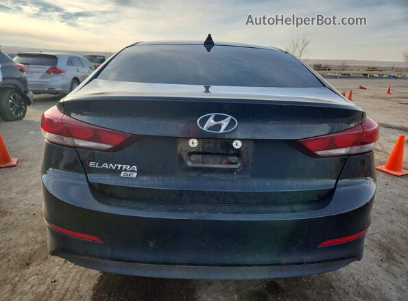 KMHD74LFXHU173500 2017 HYUNDAI ELANTRA Black Widok z tyłu