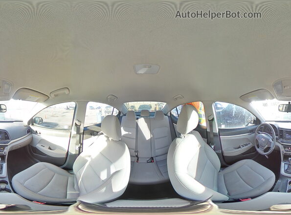 KMHD74LFXHU173500 2017 HYUNDAI ELANTRA Black Widok naklejki z numerem VIN
