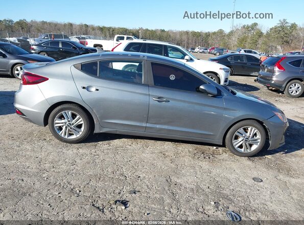 KMHD84LF1KU754615 2019 HYUNDAI ELANTRA Gray უკანა სალონის ხედი