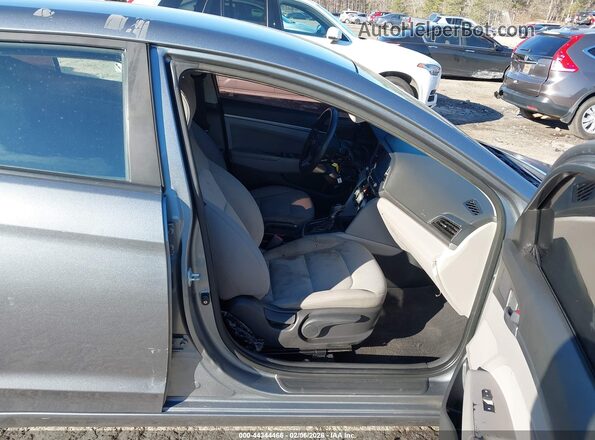KMHD84LF1KU754615 2019 HYUNDAI ELANTRA Gray წინა სალონის ხედი