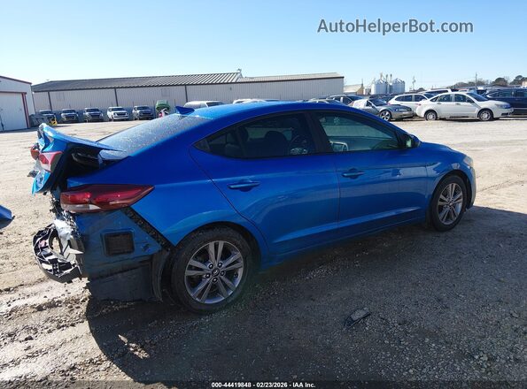 KMHD84LF5JU471732 2018 HYUNDAI ELANTRA Blue უკანა მარჯვენა
