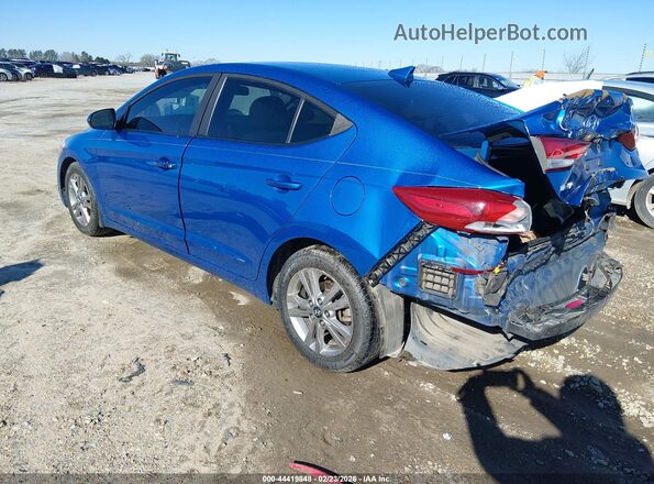 KMHD84LF5JU471732 2018 HYUNDAI ELANTRA Blue უკანა მარცხენა