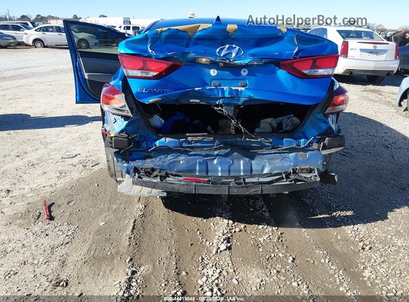 KMHD84LF5JU471732 2018 HYUNDAI ELANTRA Blue წინა ხედი