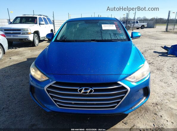 KMHD84LF5JU471732 2018 HYUNDAI ELANTRA Blue ხელსაწყოთა პანელის ხედი