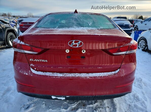 KMHD84LF9JU638514 2018 HYUNDAI ELANTRA Red Vista trasera