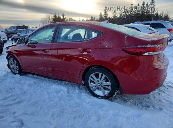 KMHD84LF9JU638514 2018 HYUNDAI ELANTRA Red Trasero izquierdo