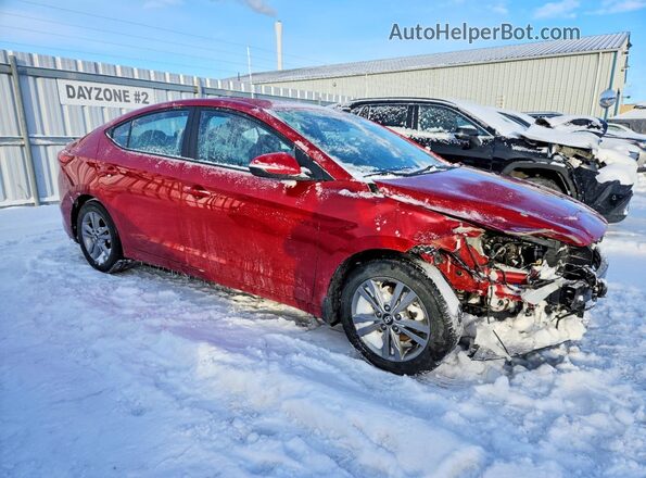 KMHD84LF9JU638514 2018 HYUNDAI ELANTRA Red Delantero derecho