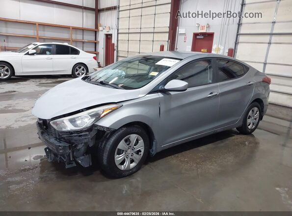 KMHDH4AE0GU542886 2016 HYUNDAI ELANTRA Silver Przód lewy