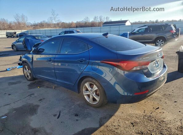 KMHDH4AE7GU644945 2016 HYUNDAI ELANTRA Синий Задняя левая четверть