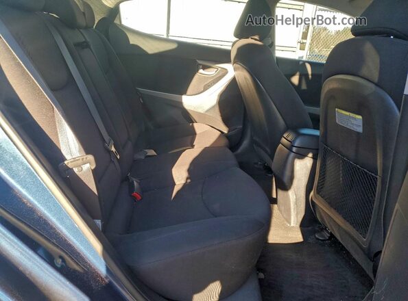 KMHDH4AE7GU644945 2016 HYUNDAI ELANTRA Синий Вид задних сидений