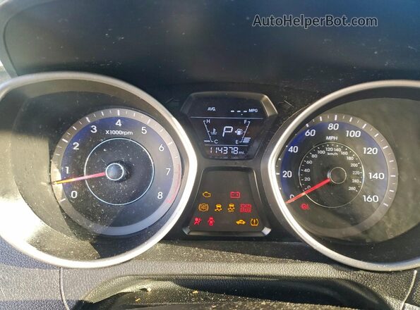 KMHDH4AE7GU644945 2016 HYUNDAI ELANTRA Синий Вид щитка приборов
