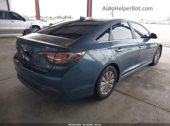 KMHE24L11GA011892 2016 HYUNDAI SONATA HYBRID Light Blue Задняя правая четверть