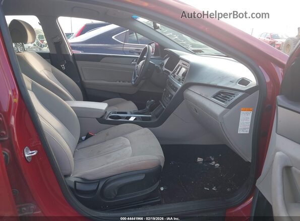 KMHE24L12GA019175 2016 HYUNDAI SONATA HYBRID Red Widok wnętrza z przodu