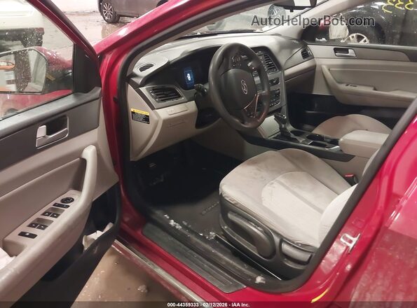 KMHE24L14GA011031 2016 HYUNDAI SONATA HYBRID Red 