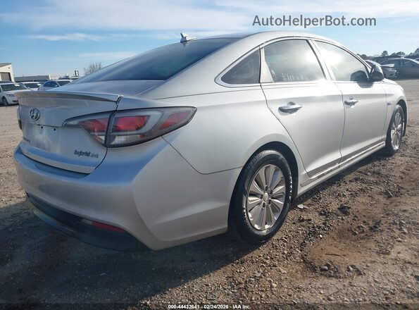 KMHE24L16HA059163 2017 HYUNDAI SONATA HYBRID Silver Задня права чверть