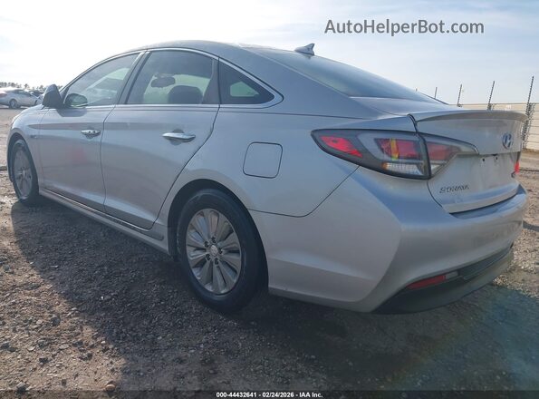 KMHE24L16HA059163 2017 HYUNDAI SONATA HYBRID Silver Задня ліва чверть