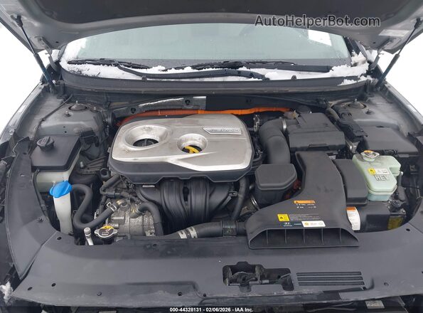KMHE24L30KA084553 2019 HYUNDAI SONATA HYBRID Серый Вид сзади