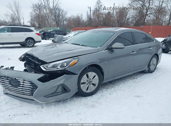 KMHE24L30KA084553 2019 HYUNDAI SONATA HYBRID Серый Передняя левая четверть