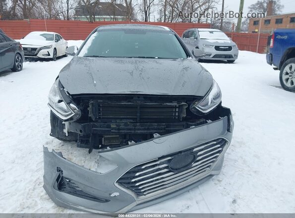 KMHE24L30KA084553 2019 HYUNDAI SONATA HYBRID Серый Вид щитка приборов