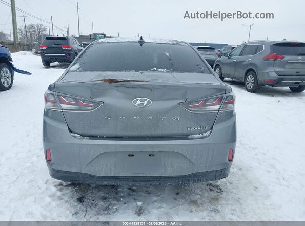KMHE24L30KA084553 2019 HYUNDAI SONATA HYBRID Серый 