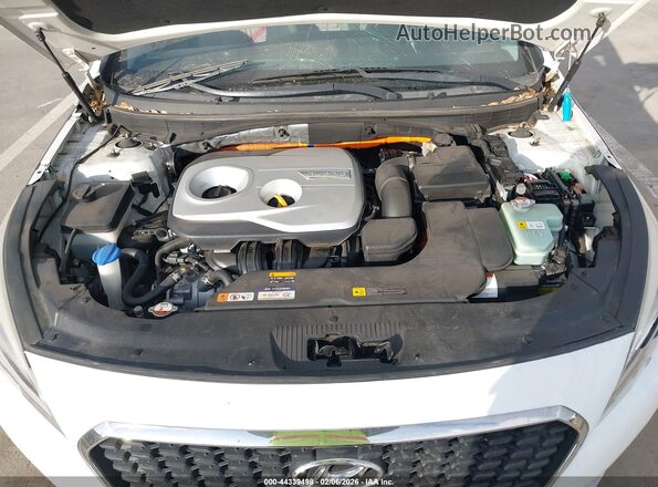 KMHE24L33HA063754 2017 HYUNDAI SONATA HYBRID Белый 