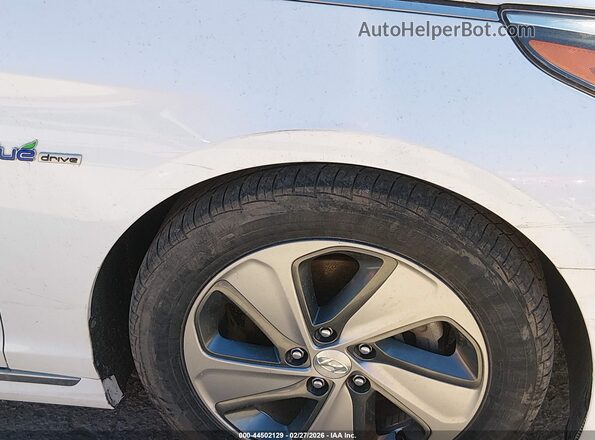 KMHE34L14GA009518 2016 HYUNDAI SONATA HYBRID White Widok z przodu