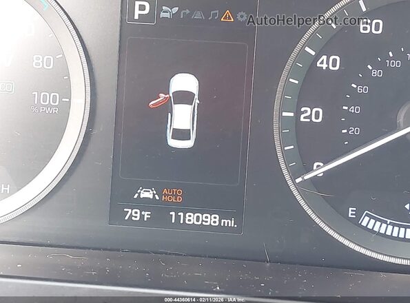 KMHE34L17GA010307 2016 HYUNDAI SONATA HYBRID Silver 