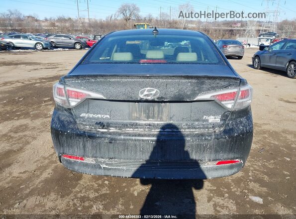 KMHE34L39HA067580 2017 HYUNDAI SONATA HYBRID Black 