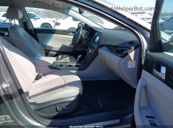KMHE34L39HA068972 2017 HYUNDAI SONATA HYBRID Gray 