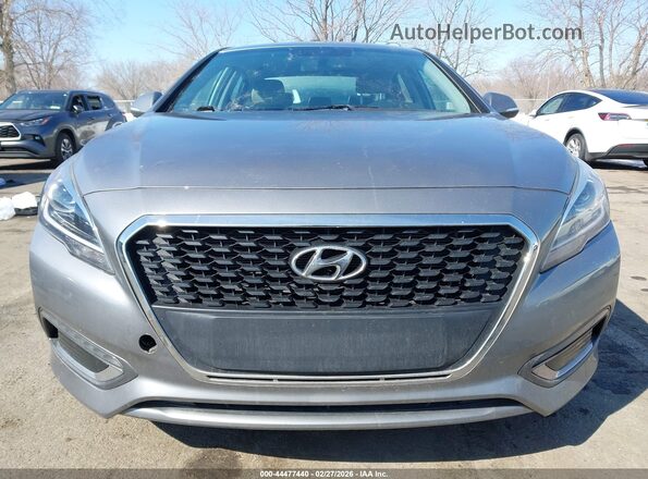 KMHE34L39HA068972 2017 HYUNDAI SONATA HYBRID Gray 