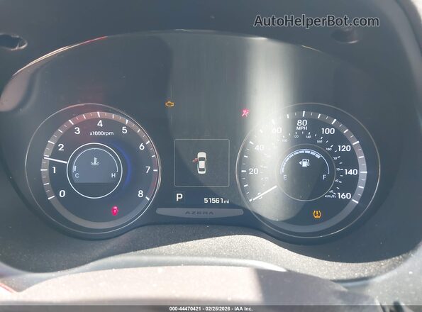 KMHFG4JG3HA587675 2017 HYUNDAI AZERA Белый Вид задних сидений