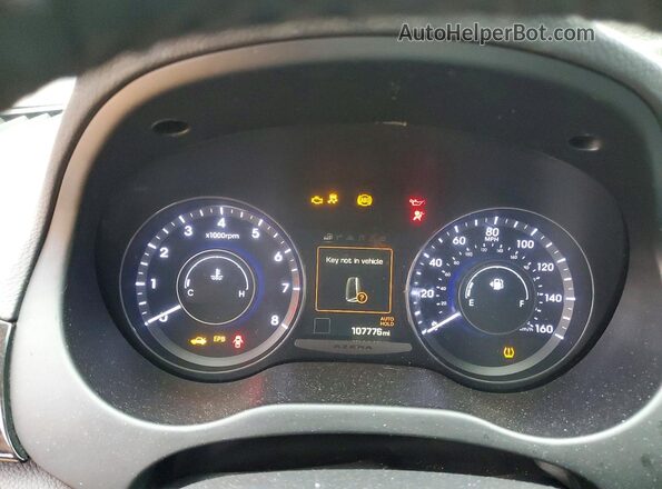 KMHFH4JG5HA579901 2017 HYUNDAI AZERA Серебряный Вид щитка приборов