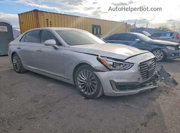 KMHG34JA3HU026385 2017 GENESIS G90 Серебряный Передняя правая четверть
