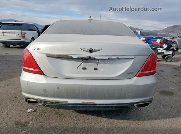 KMHG34JA3HU026385 2017 GENESIS G90 Серебряный Вид сзади