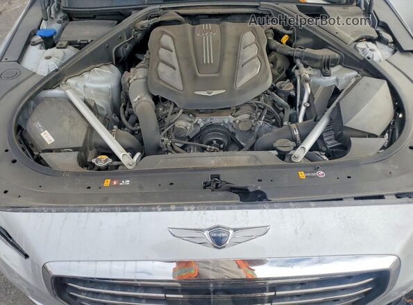 KMHG34JA3HU026385 2017 GENESIS G90 Серебряный Вид задней части салона