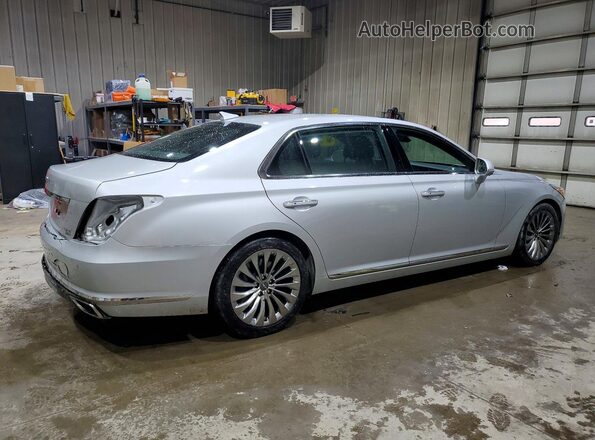 KMHG34JAXHU025413 2017 GENESIS G90 Silver Tył prawy