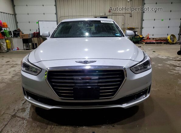 KMHG34JAXHU025413 2017 GENESIS G90 Silver Widok z przodu
